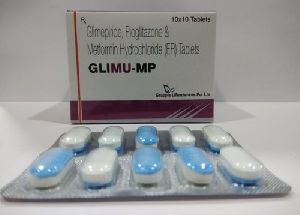 Glimepiride Pioglitazone and Metformin Hydrochloride Tablets