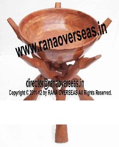 WOODEN BOWL STANDS