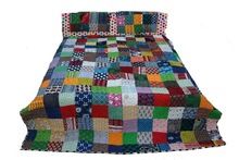 Patchwork Padded Quilts And Bedcover