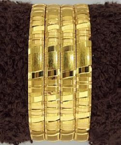 designer gold bangles