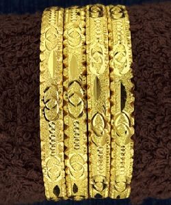 6MM DIE GOLD plated bangles