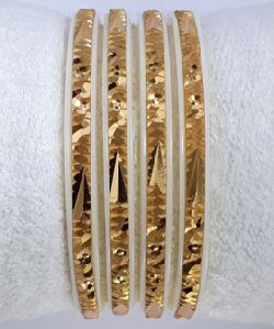 PUNCHING GOLD PLATED BANGLES