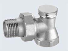 ANGLE LOCKSHIELD BRASS RADIATOR VALVE