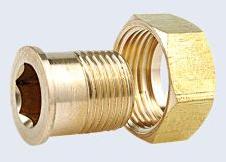 BRASS TWO PCS UNION FITTING