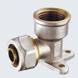 BRASS WALLPLATE PEX FITTING