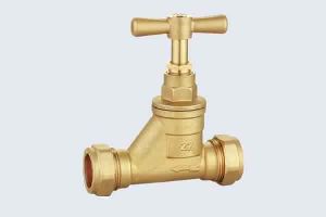 COMPRESSION BRASS STOP VALVE