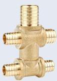 FIVE-WAY BRASS HOSE FITTINGS CONNECTOR