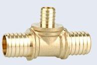 REDUCED BRASS TEE HOSE FITTING