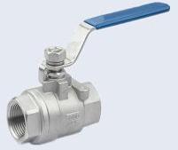 TWO PC STAINLESS STEEL BALL VALVE