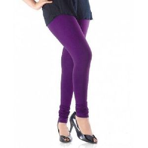 Purple Cotton Leggings