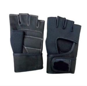 Half Finger Leather Fitness Gloves