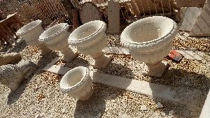 Dholpur Sandstone flowers pot