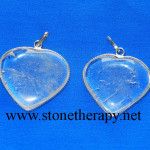 Crystal Quartz Heart Pendants