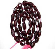 Garnet Coin Facet Gemstones Beads