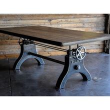 Vintage Industrial HURE Crank Dining Table