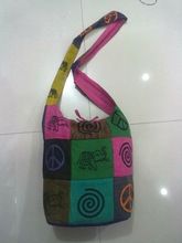 MULTICOLOR DESIGNS YARN DYED CANVAS BAG