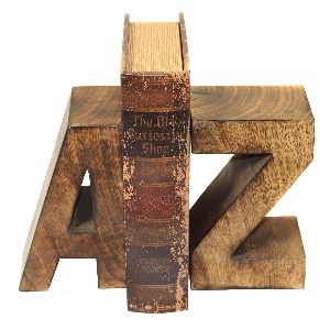 Wooden Bookends