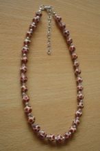 Glass bead necklace