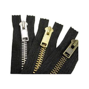 Black Metal Zippers