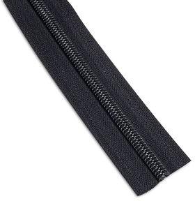 Black Nylon Coil Zippers