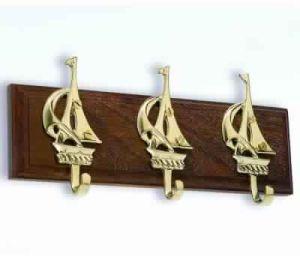 BRASS HOOKS WALL HANGER