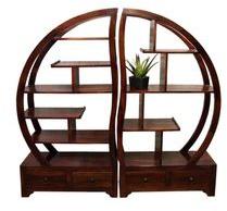 Modern Curved Wooden Bookrack