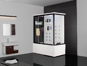 AQUAPOLIS MULTI SHOWER SYSTEM WITH STEAM SAUNA