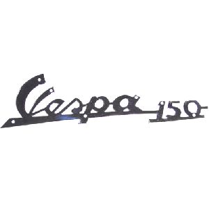 Vespa 150 Script Chrome Silver Legshield Badge For VBB VBA Super Sprint VLB