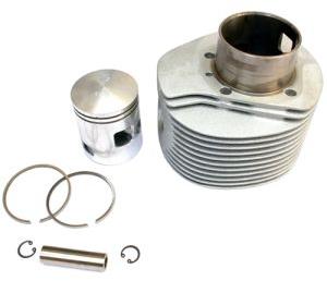 Vespa PX 200cc Alloy Cylinder Kit 66.50mm With Piston Gudgeon Pin Rings Circlip