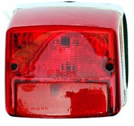 Vespa PX PE LML NV Star Stella Rear Tail Light Brake Lamp Unit Chrome