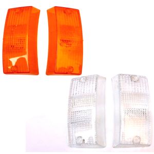 Vespa PX PX80 / 200 PE Lusso T5 LML Front Indicator Amber / Orange / Clear Lens Set