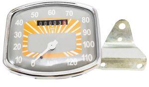 Vespa VNB 125 GS 120 KPH Grey Orange Speedometer