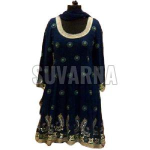 Hand Embroidered Anarkali Suit