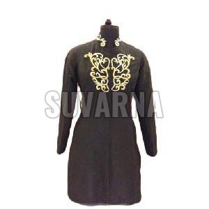 High Neck Embroidered Jacket
