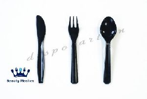 Black Cutlery Set