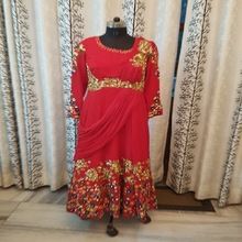 DESIGNER RED ANARKALI SUIT