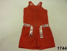 Kids Romper in Cotton fabrics Buttons