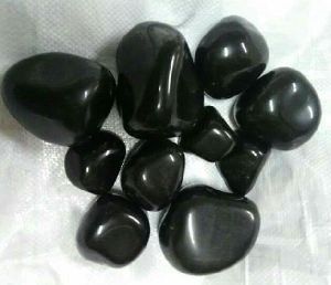 black jumbo pebbles stone