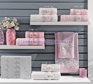 2 Piece French Lace Towel Set