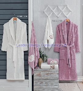 6 Pices Eco 3D Family Bathrobe Set