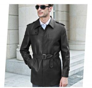 Pure Leather Long Jacket