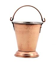 Hammered Copper Stainless Steel Bucket