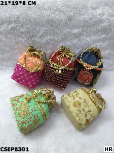 Raw Silk Potli Bag