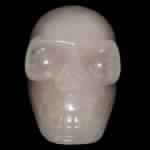 Rose Quartz Skull Statue