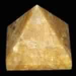 Yellow Quartz Gemstone pyramid