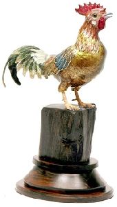 Jungle Fowl Bird Figurine
