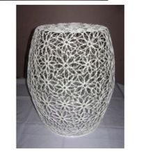 Wire drum stool