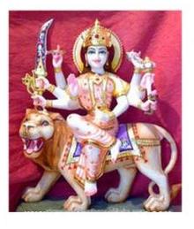 Marble Durga Mata Statue