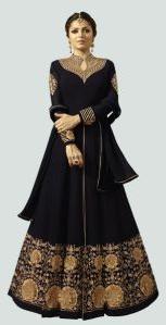 Abaya Black Anarkali Dress