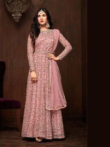 Pink Designer Anarkali Salwar Suit